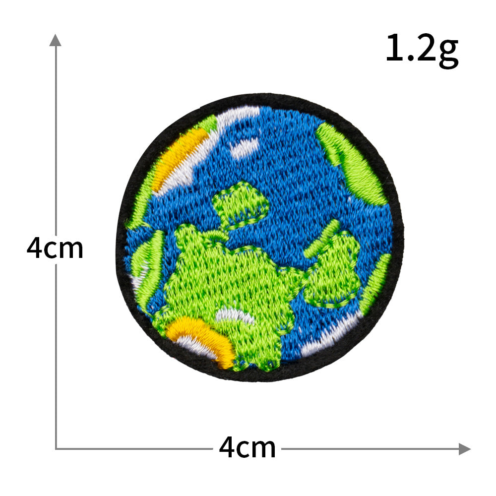 Wholesale Computer embroidery logo universe planet series cloth patch